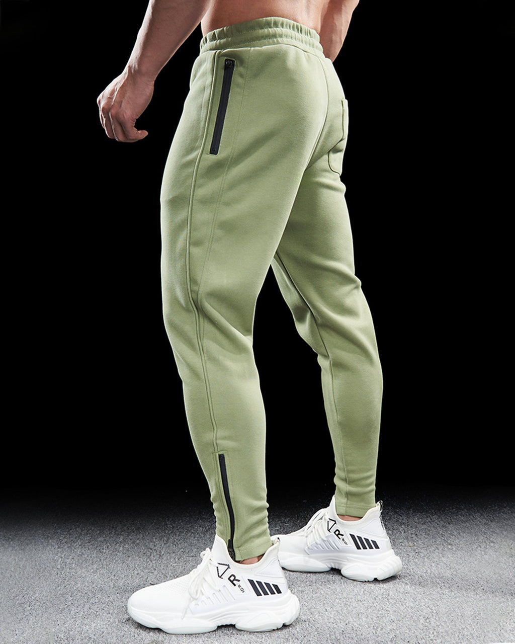 Men's Tapered Joggers with Zip Pockets