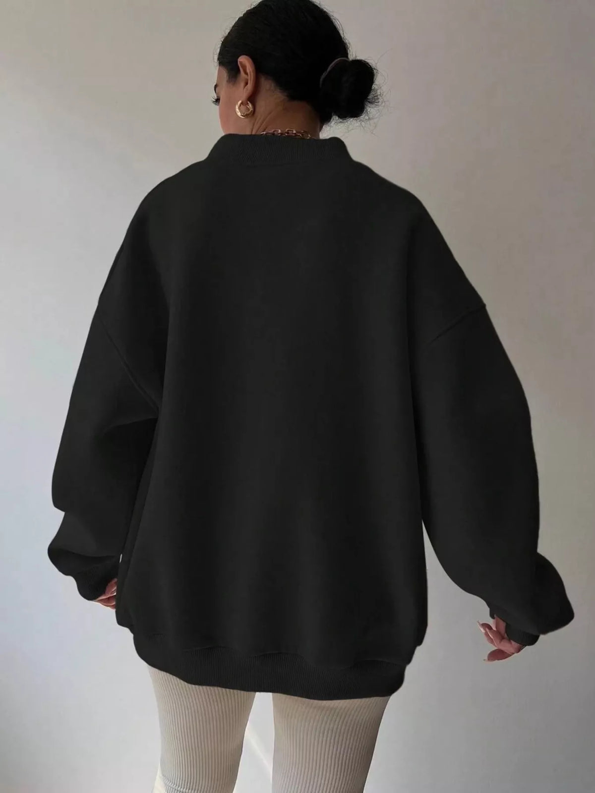 Women's Oversized V-Neck Jumper