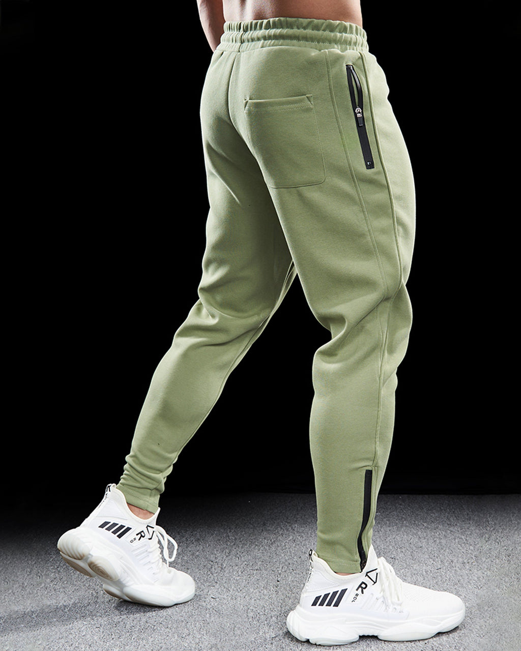 Men's Tapered Joggers with Zip Pockets