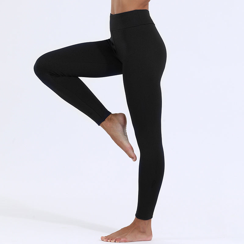 Legging taille haute doublé polaire pour femme