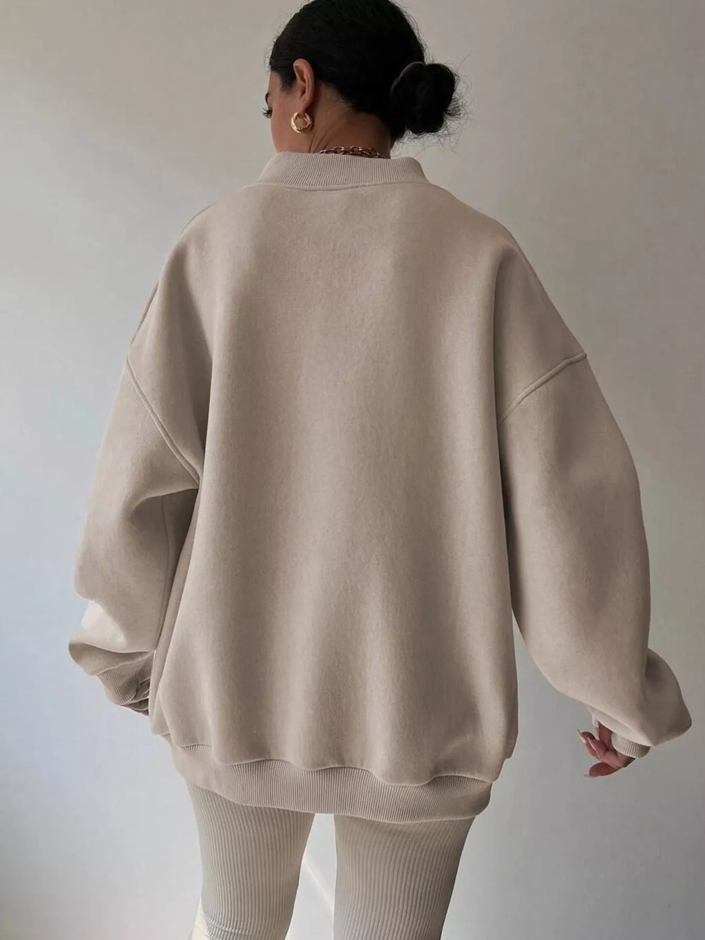 Women's Oversized V-Neck Jumper