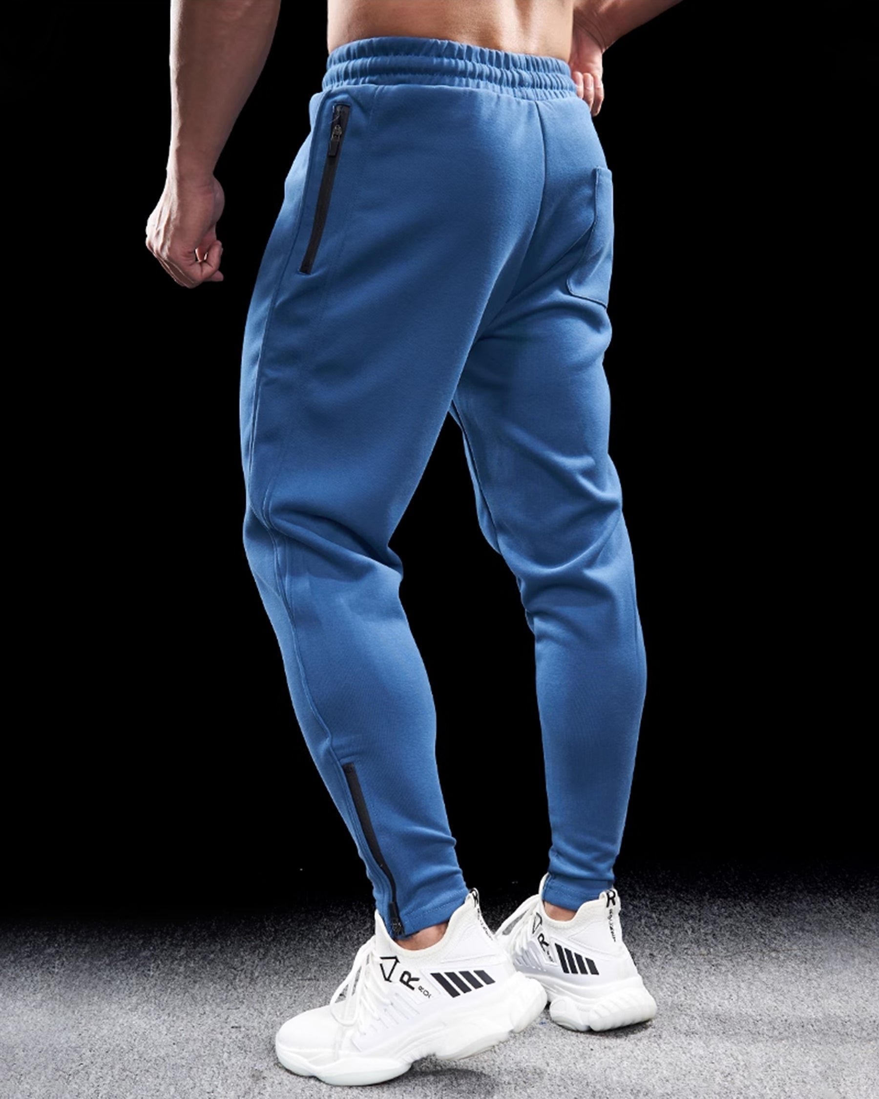 Joggers fuselés pour homme avec poches zippées