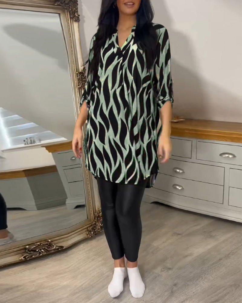 Women's Printed Loose Fit Blouse