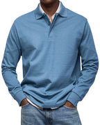 Men's Long Sleeve Classic Polo Shirt