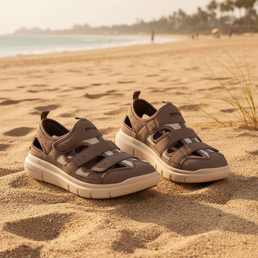 Men's Lightweight Walking Sandals with Cushioned Sole