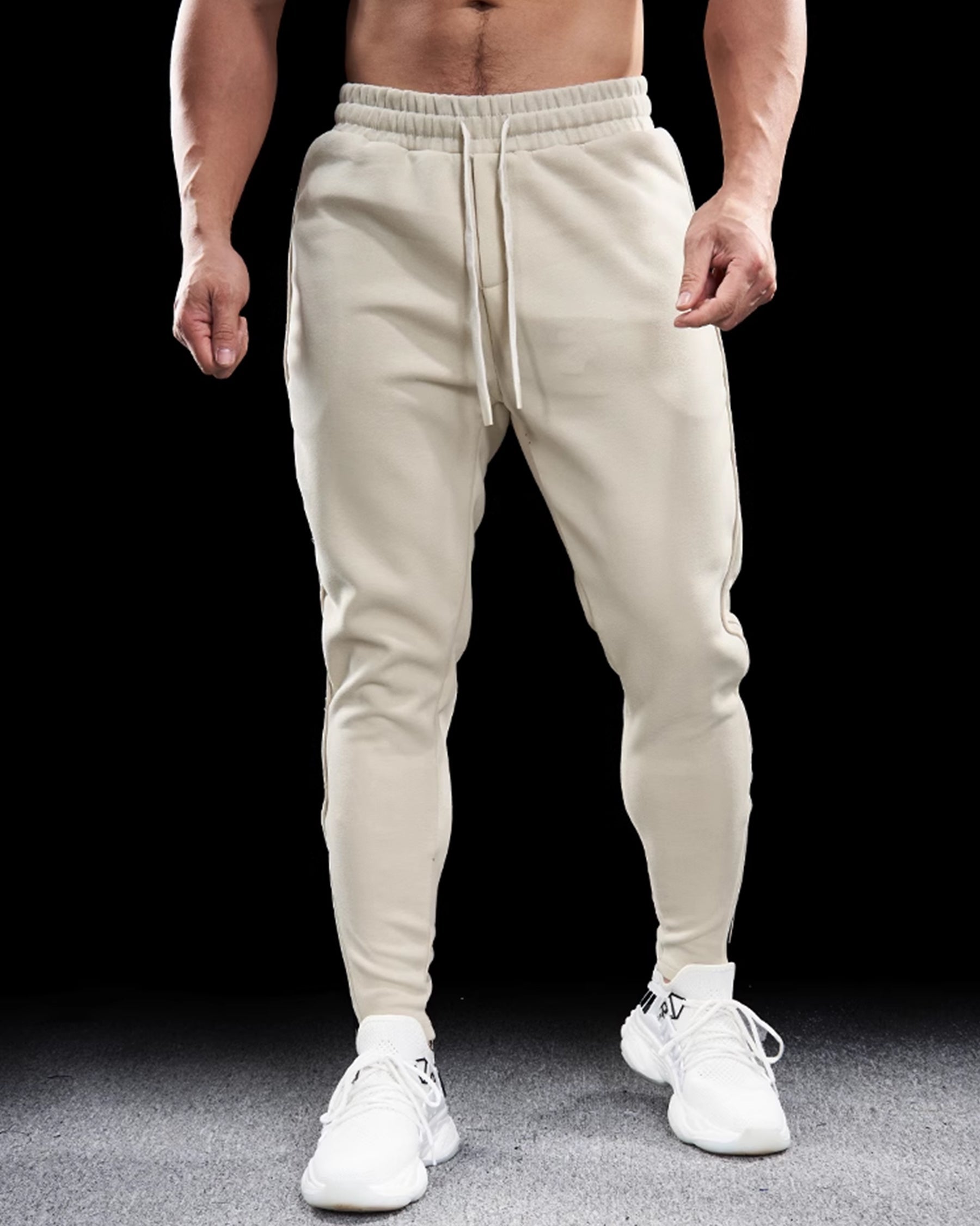 Joggers fuselés pour homme avec poches zippées