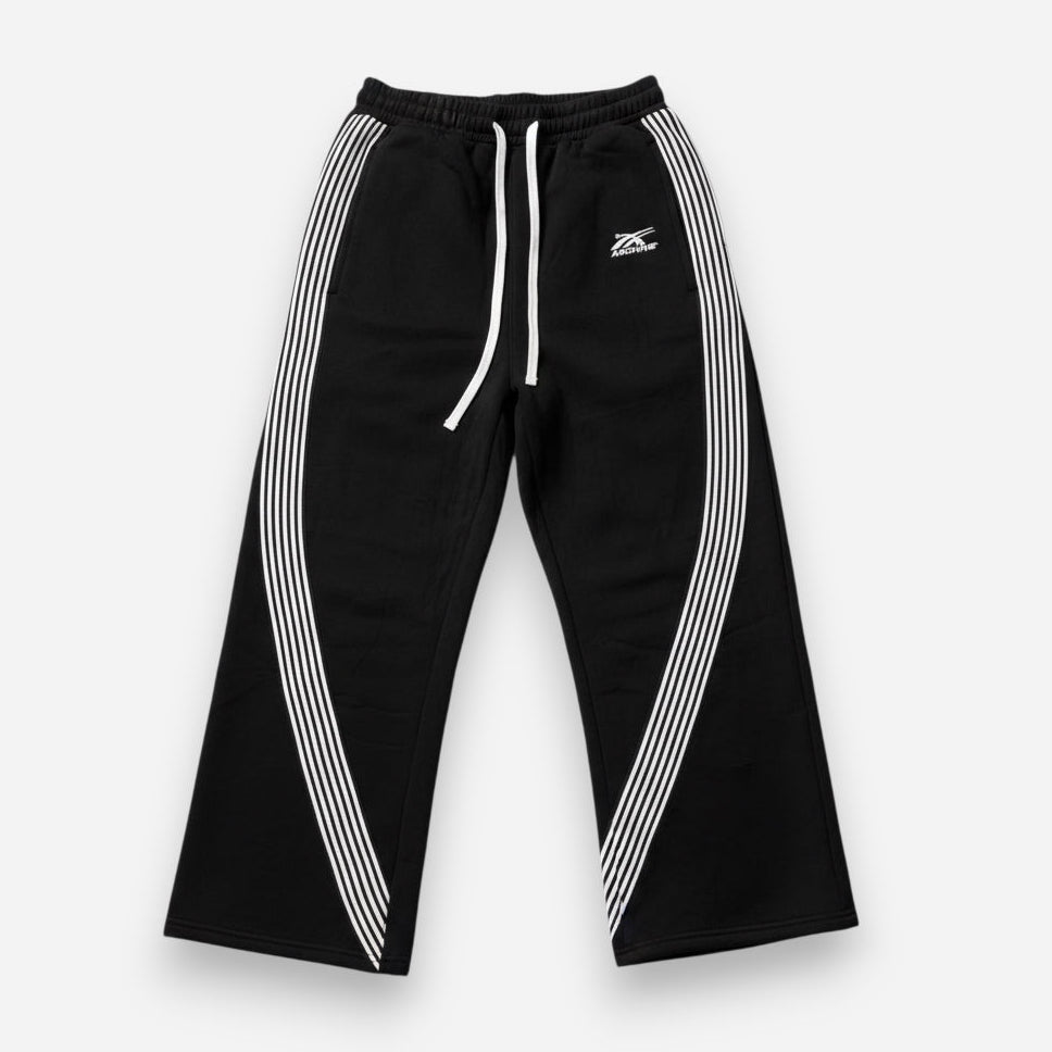 Men’s Wide Leg Joggers with Side Stripe Detail