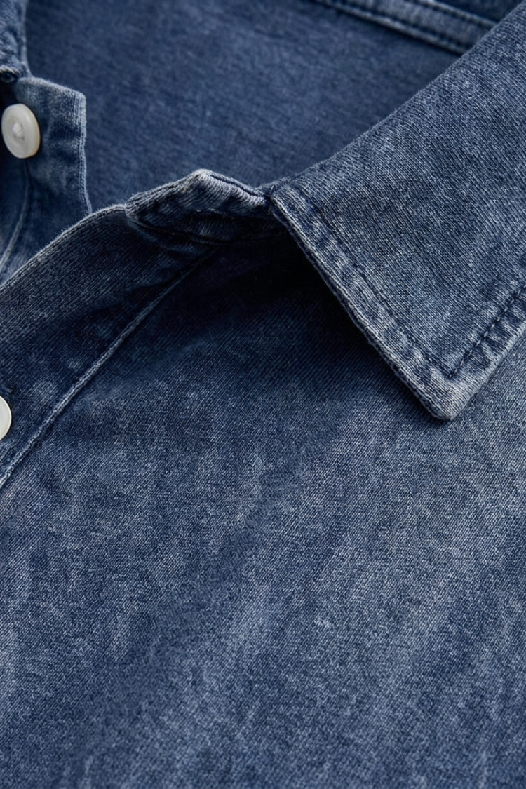 Men's Washed Cotton Polo Shirt