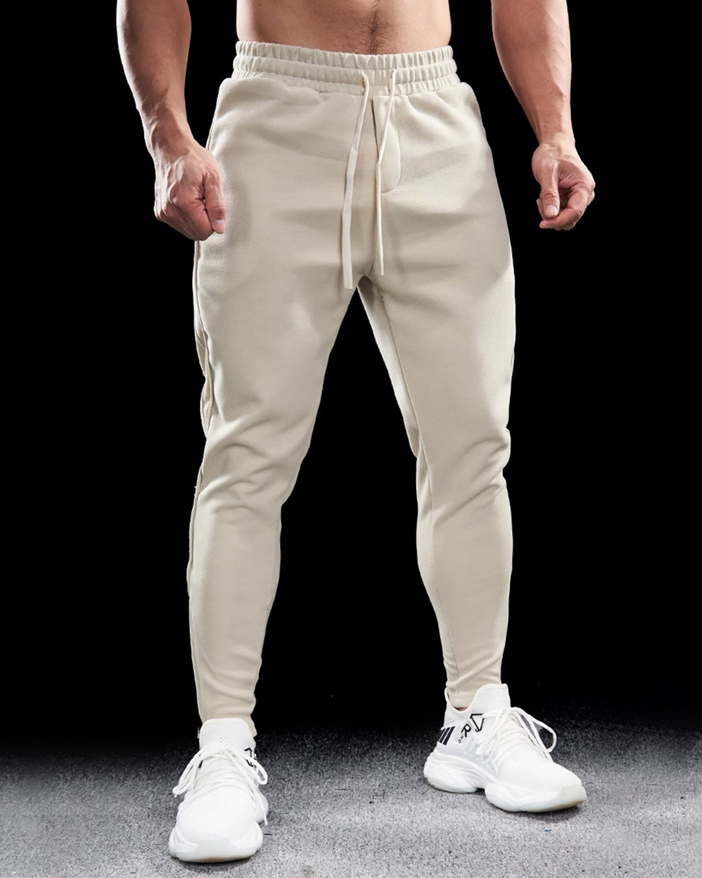 Men's Tapered Joggers with Zip Pockets