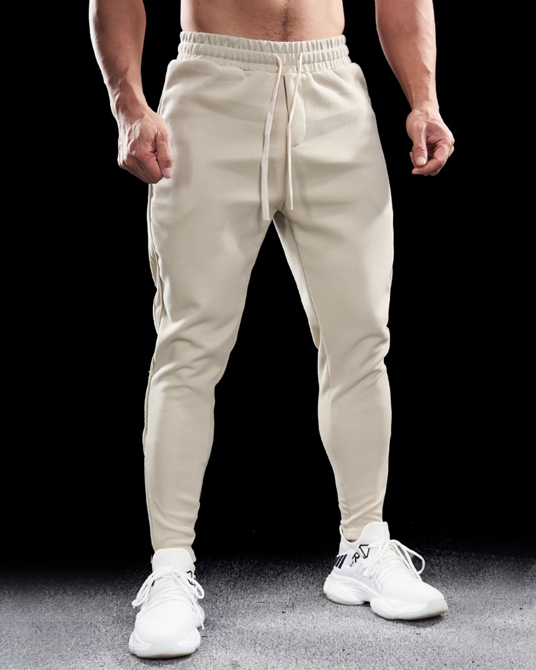 Men's Tapered Joggers with Zip Pockets