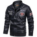 Blouson de motard pour homme avec détails à écusson