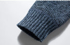 Men’s Quilted Knit Jacket with Stand Collar