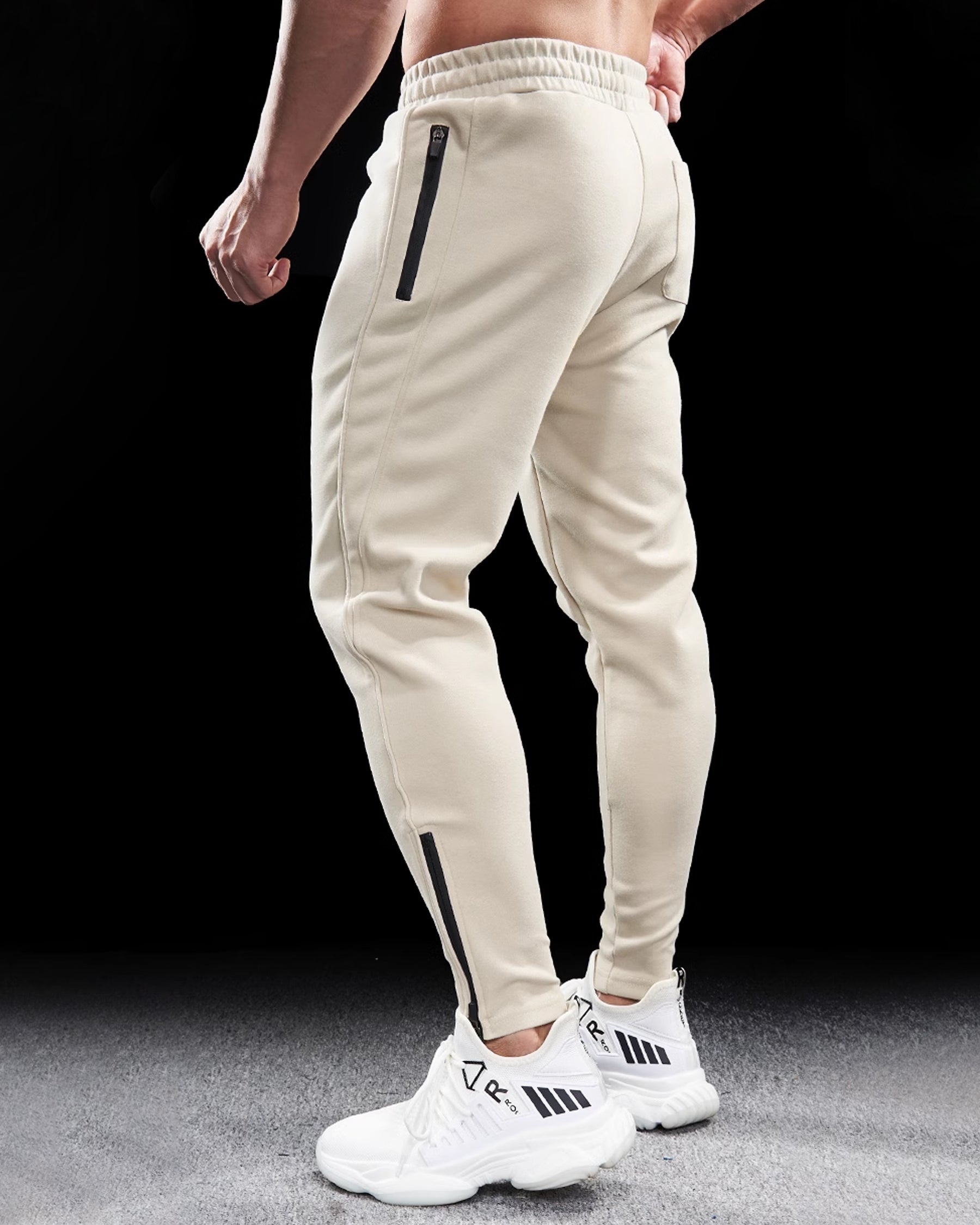 Men's Tapered Joggers with Zip Pockets