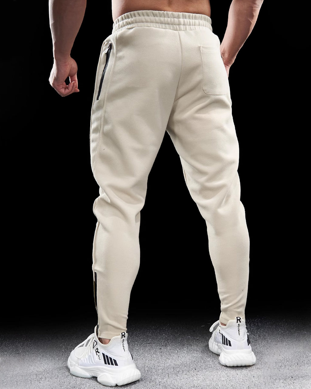Men's Tapered Joggers with Zip Pockets