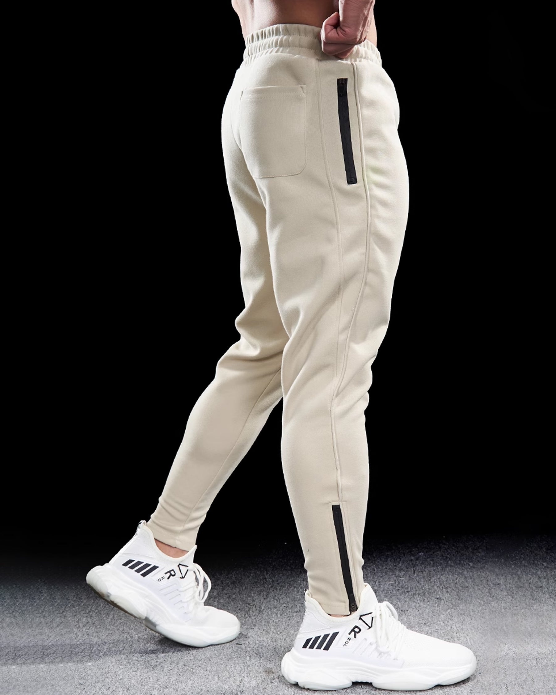 Men's Tapered Joggers with Zip Pockets