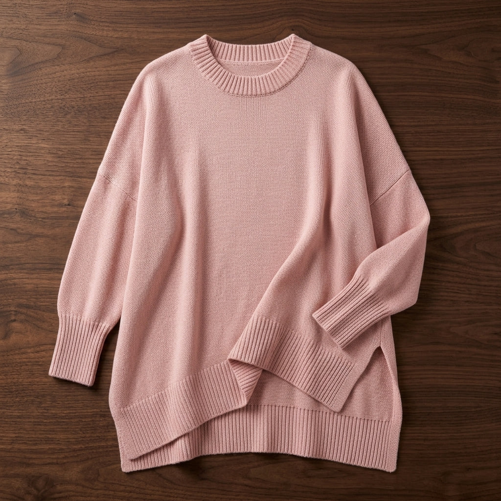 Women's Oversized Knit Jumper | Soft Ribbed Pullover