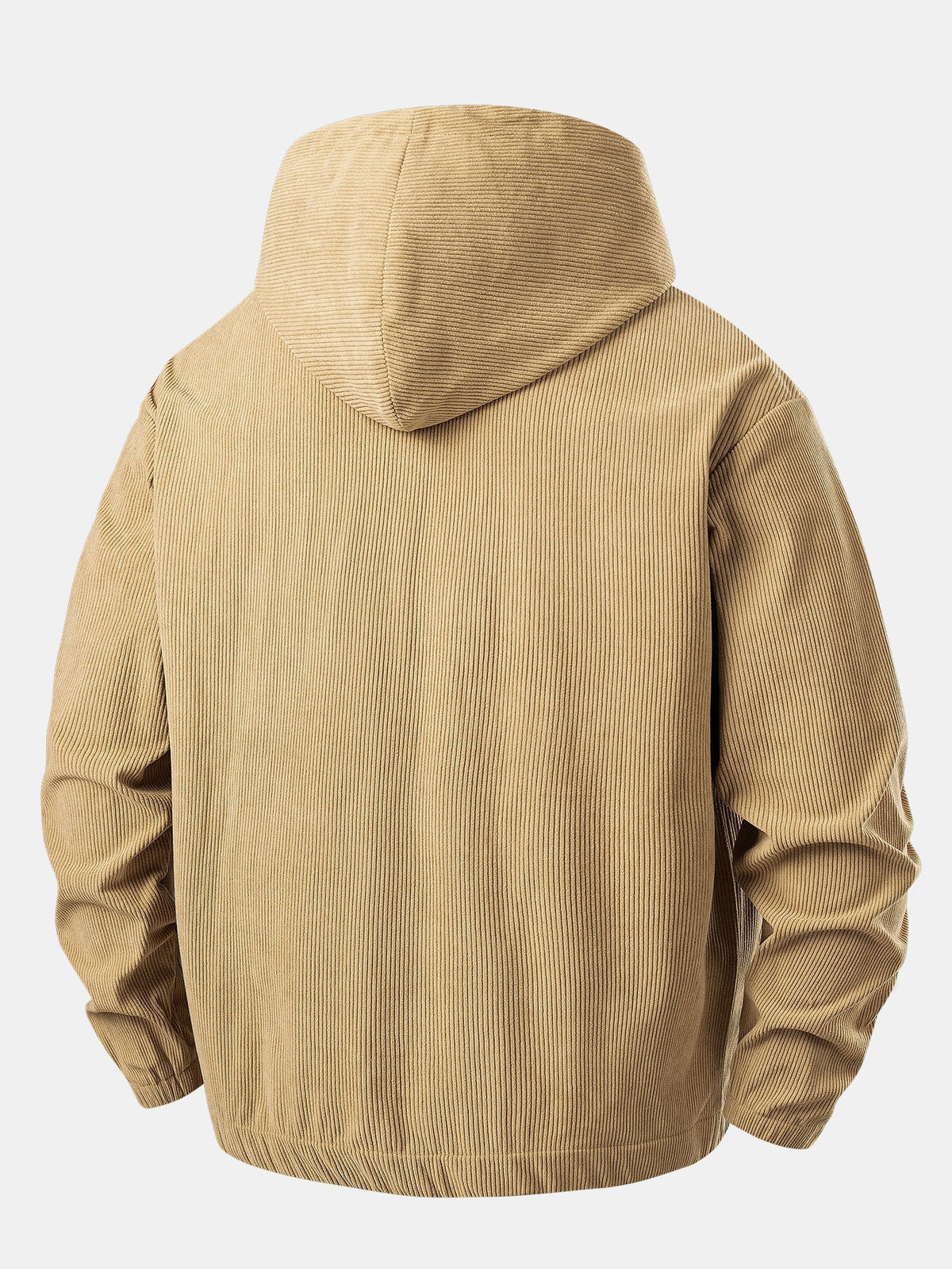 Men’s Corduroy Half-Zip Hooded Pullover