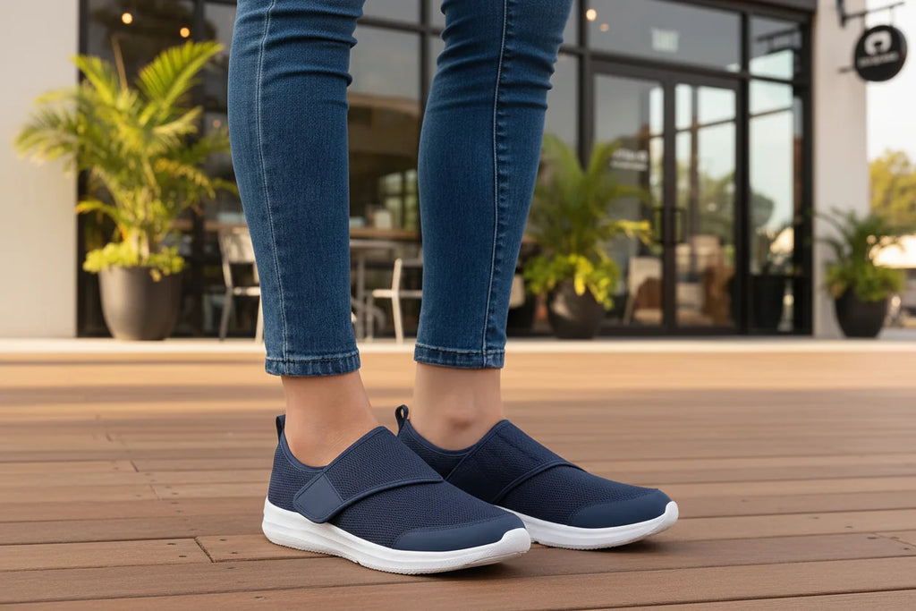 Women's Lightweight Hook & Loop Walking Shoes