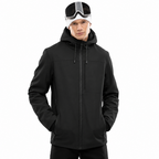 Men's Hooded Ski Jacket with Zip Pockets