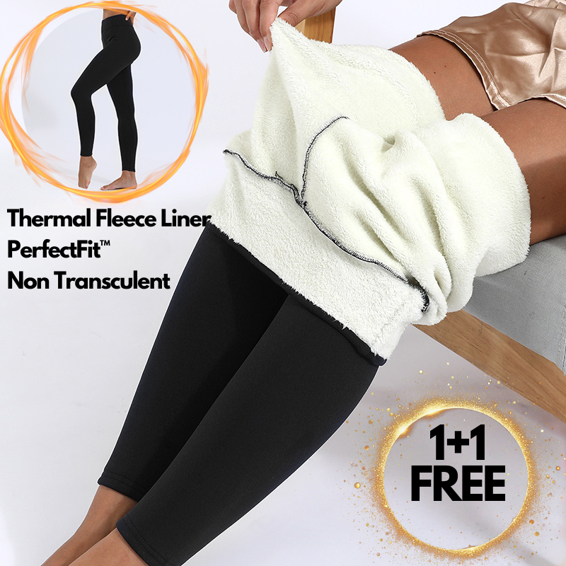 Legging taille haute doublé polaire pour femme