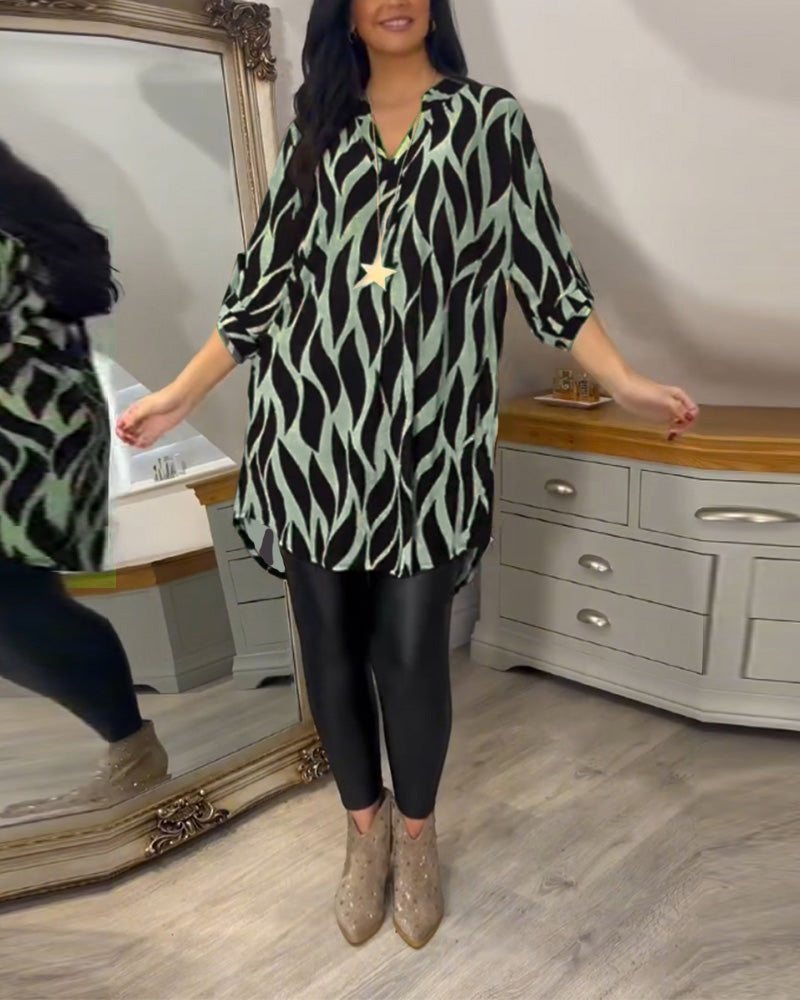 Women's Printed Loose Fit Blouse