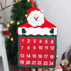 Fabric Christmas Advent Calendar | 24-Day Santa Wall Hanging