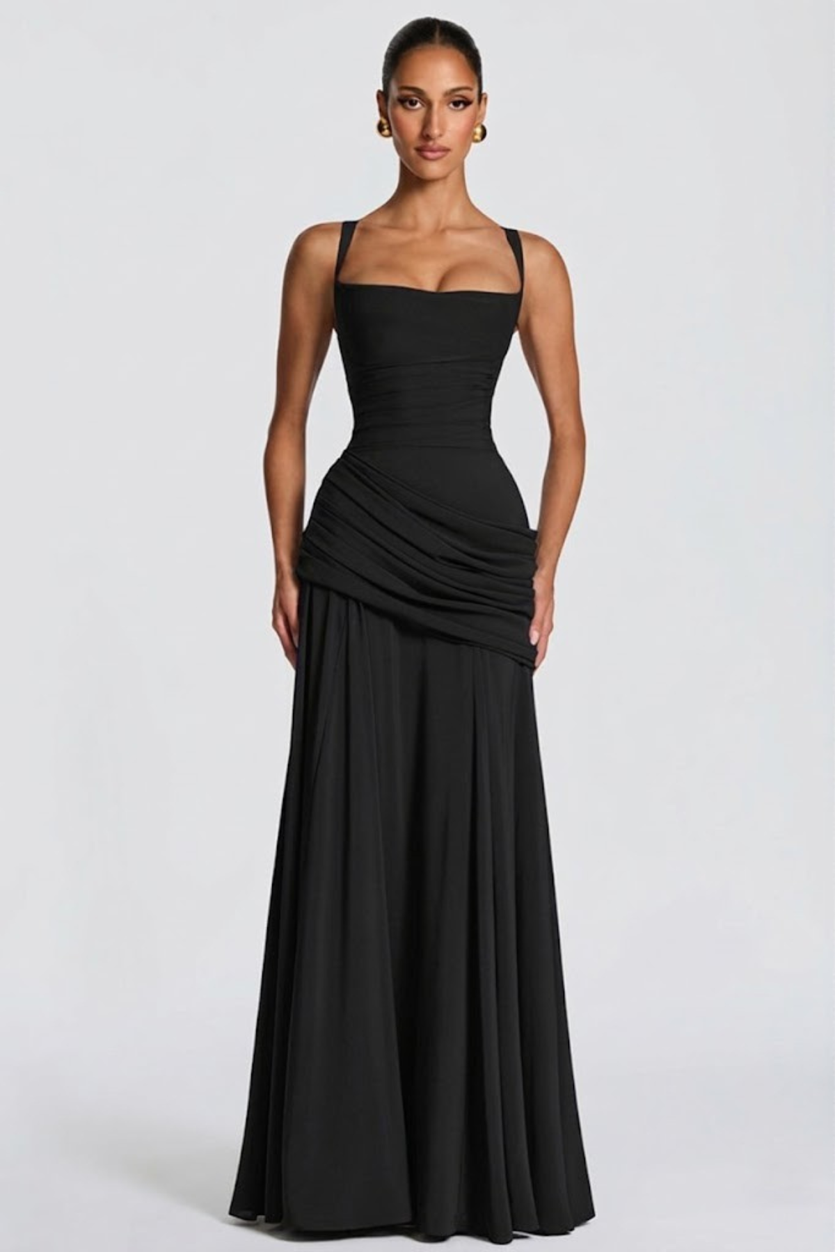 Women's Maxi Evening Dress in Jersey for Autumn