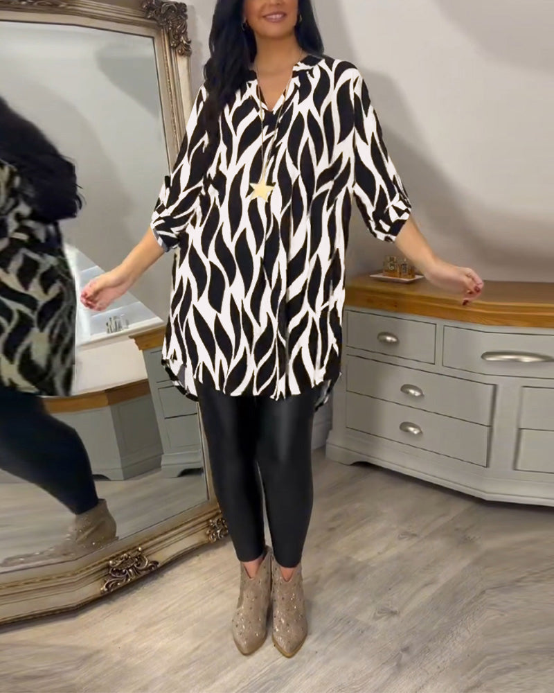 Women's Printed Loose Fit Blouse