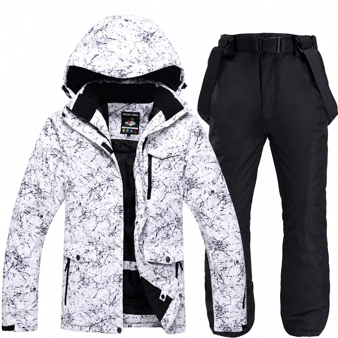 Men's Waterproof Ski Jacket and Snow Pants Set