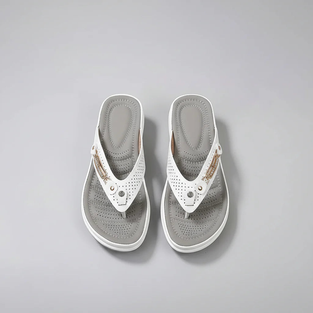 Women's Orthopaedic Wedge Flip Flop Sandals