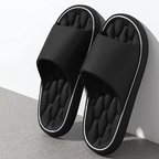Unisex Cushioned Shower Slides with Massage Footbed