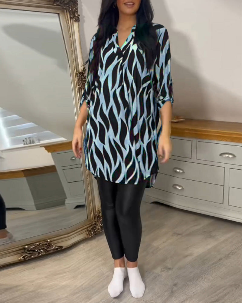 Women's Printed Loose Fit Blouse