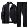 Ensemble de survêtement pour homme avec veste zippée et pantalon à jambes droites