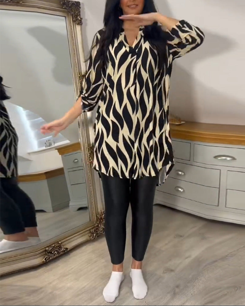 Women's Printed Loose Fit Blouse