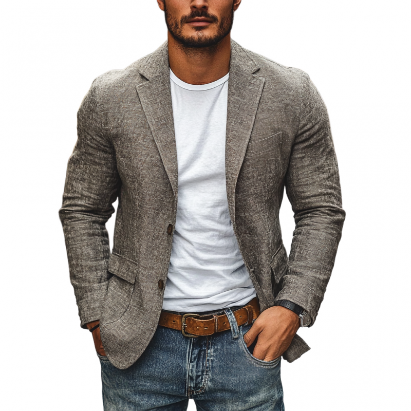 Men's Textured Smart Casual Blazer