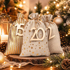 Sachets de calendrier de l’Avent à remplir | 24 sachets numérotés pour le compte à rebours de Noël