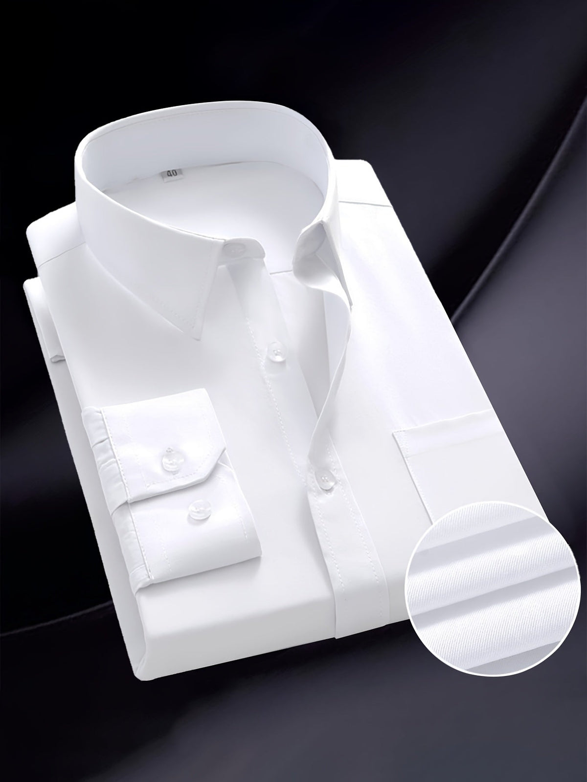 Men's Long Sleeve Formal Shirt | Regular Fit Business Shirt