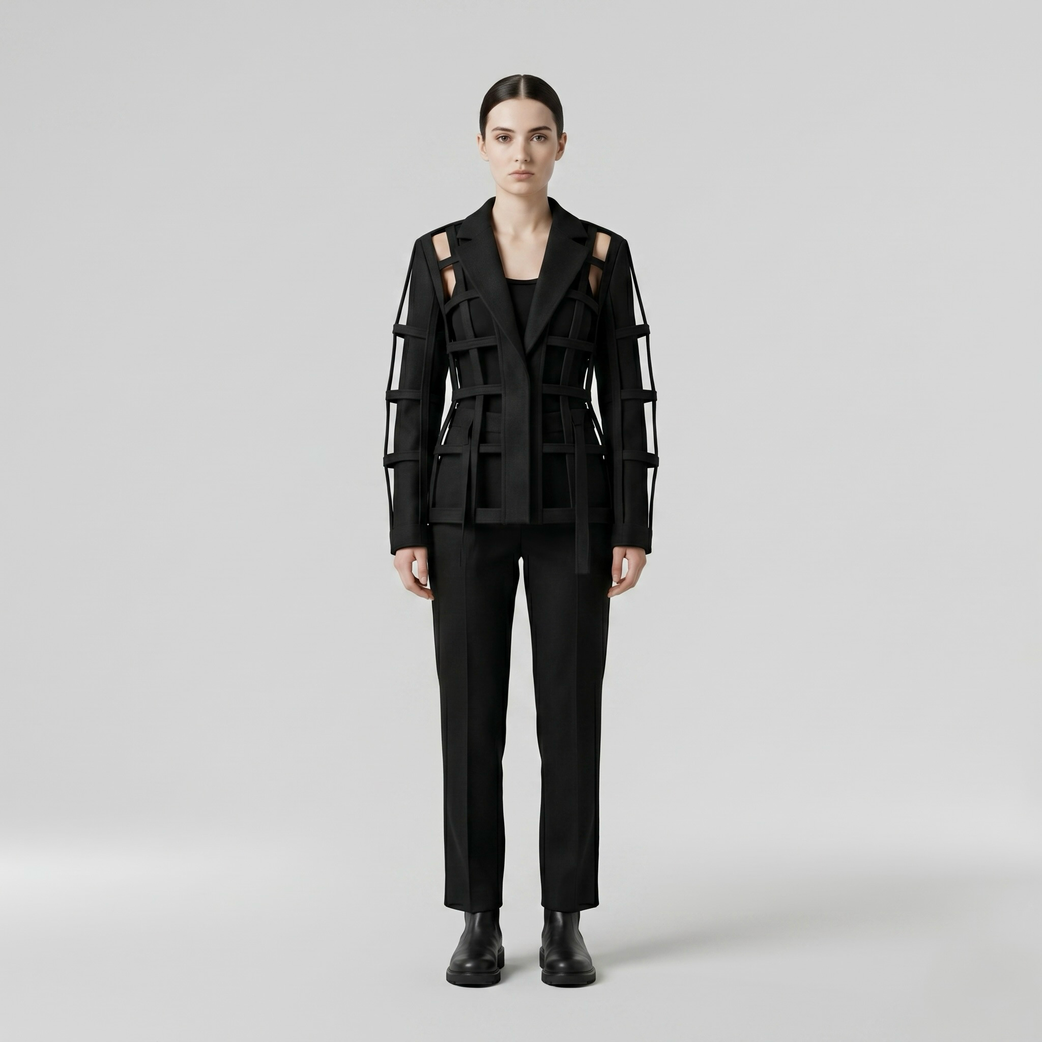 Structured Grid Statement Blazer