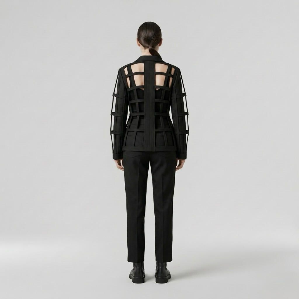 Structured Grid Statement Blazer