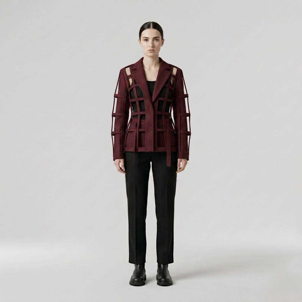 Structured Grid Statement Blazer