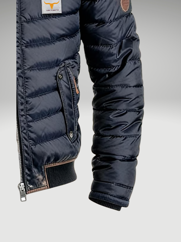 Men's Quilted Puffer Zip-Up Jacket