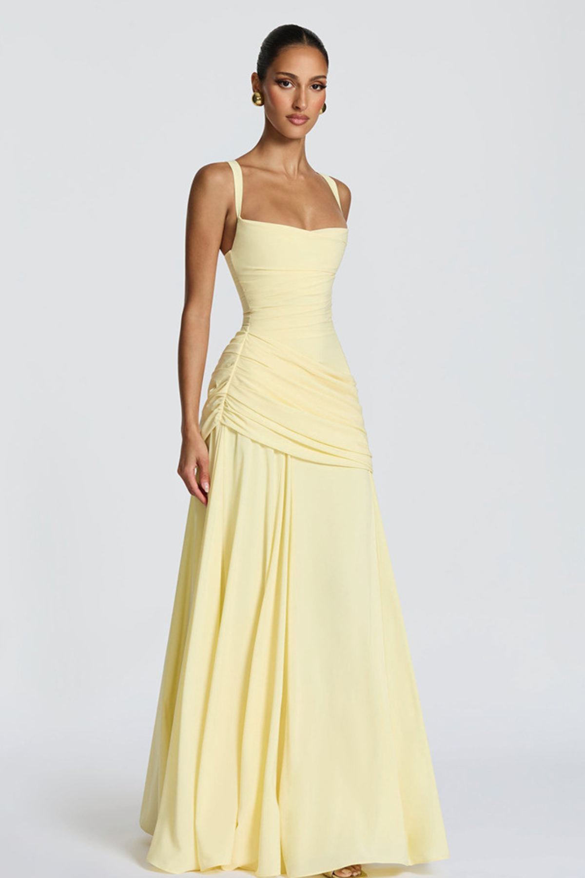 Women's Maxi Evening Dress in Jersey for Autumn