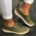 Women’s Perforated Tassel Slip-On Casual Shoes