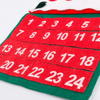 Fabric Christmas Advent Calendar | 24-Day Santa Wall Hanging