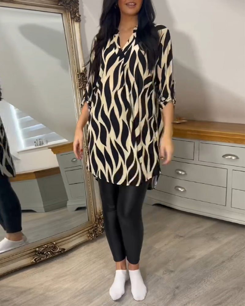 Women's Printed Loose Fit Blouse