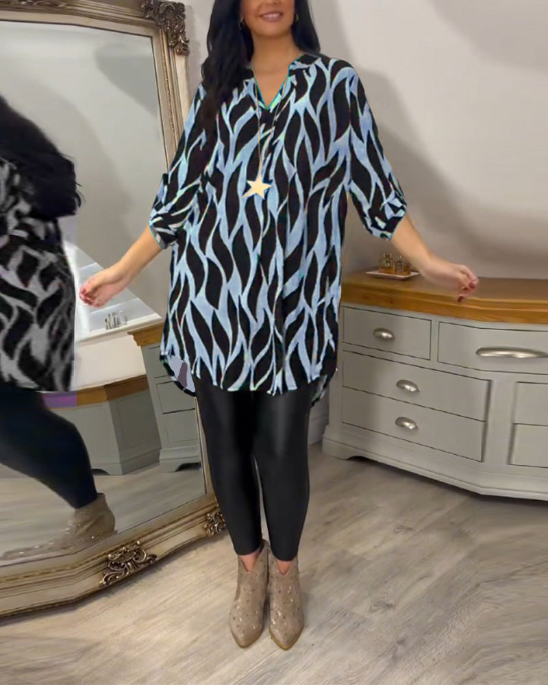 Women's Printed Loose Fit Blouse
