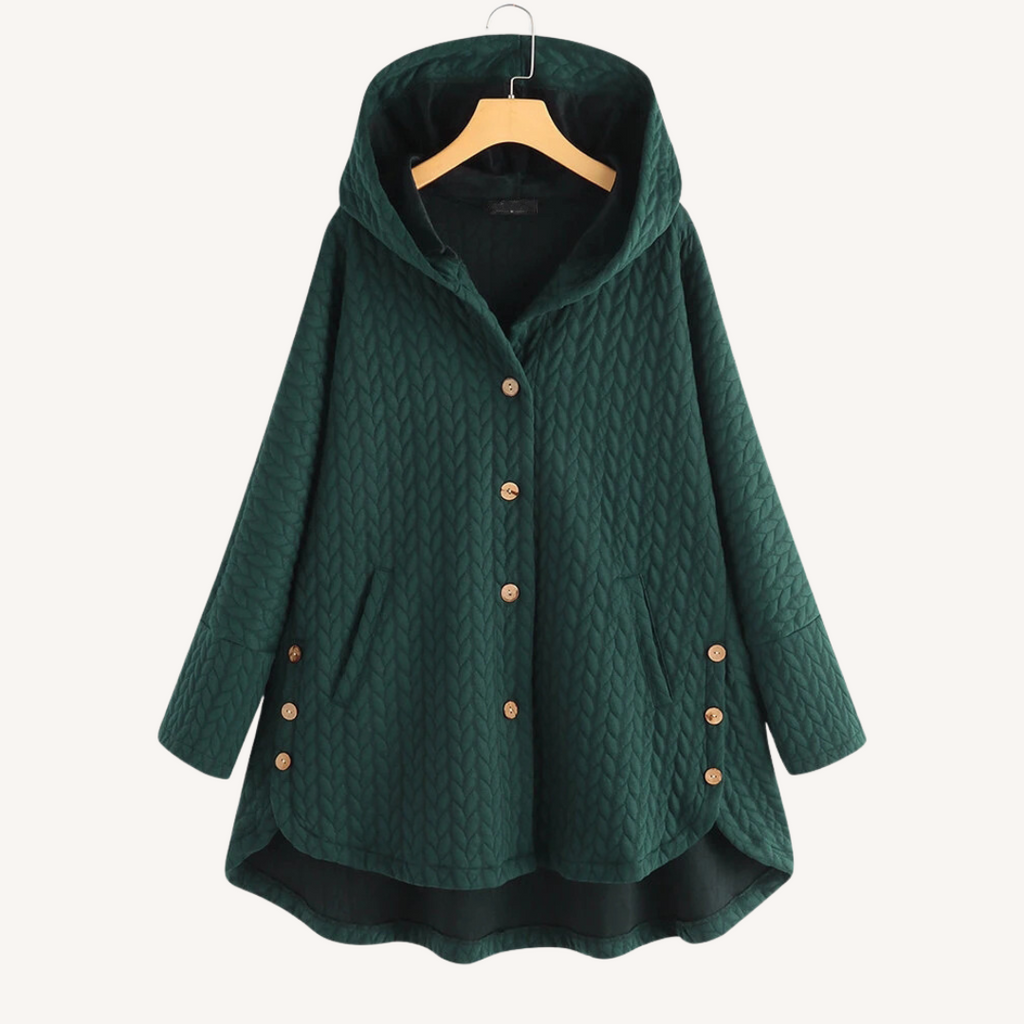 Women's Quilted Hooded Winter Coat | Fleece-Lined