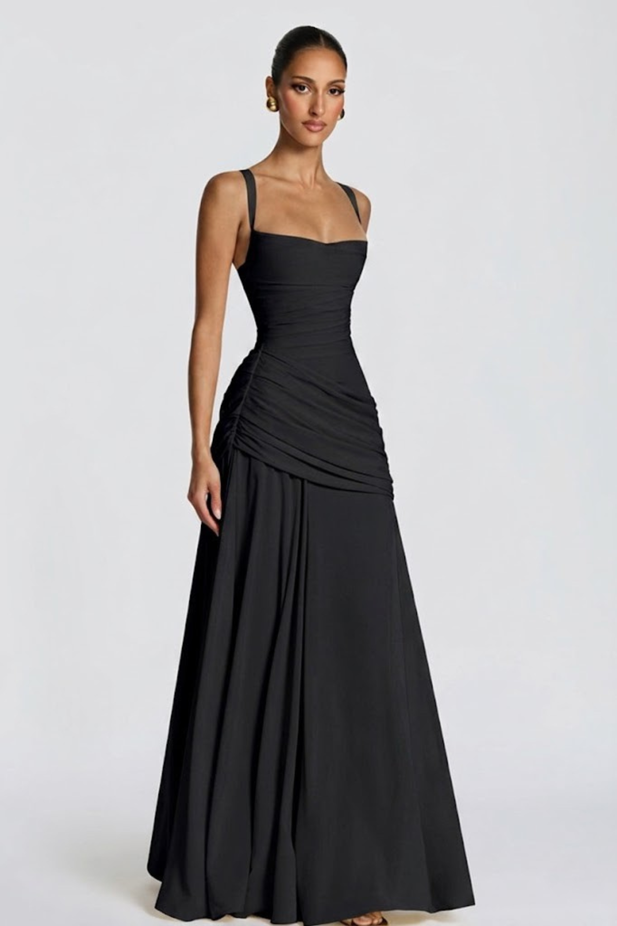 Women's Maxi Evening Dress in Jersey for Autumn