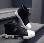 Męskie casualowe sneakersy za kostkę na sznurówki