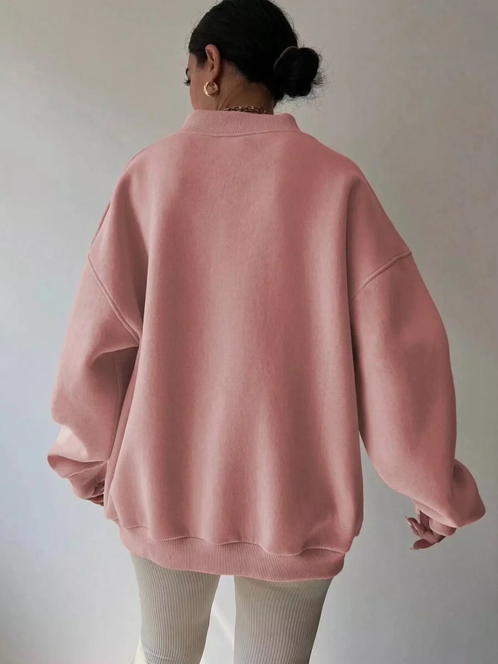 Women's Oversized V-Neck Jumper